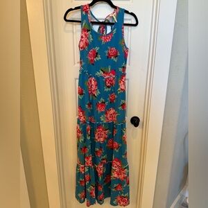 Matilda Jane Blue and Pink Floral Maxi Dress